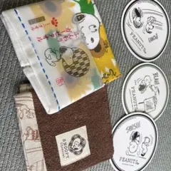 スヌーピー ミニタオル 2枚セット