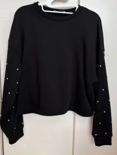 【ZARA】ビジュー付き裏起毛スウェット