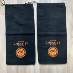 CHEANEY 로고 수납 가방 슈즈 백 블랙