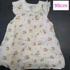 クーラクール いちご　ワンピース　ノースリーブ　レース