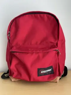 【美品】90s USA製 EASTPAK バックパック レッド ボトムレザーのサムネイル