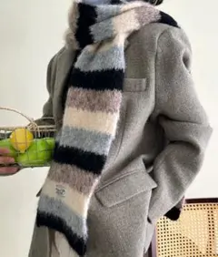 HALEY PESCA マフラー ボーダー