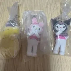 サンリオキャラクターズ ミニチュアチャームマイメロクロミ　ポムポムプリン