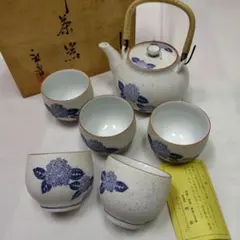 有田焼 西峰作 急須 湯呑み5客セット 葡萄柄 - メルカリ
