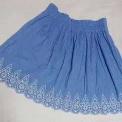 M　SEVENDAYS=SUNDAY　裾スカラップの膝丈スカート