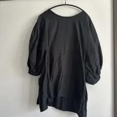 URBAN RESEARCH DOORS リネンブラウス 黒 Mサイズのサムネイル