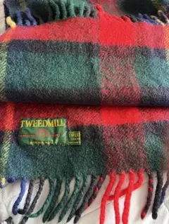 TWEEDMILL ウール チェック柄 マフラー
