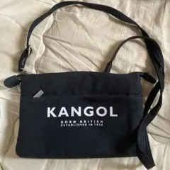 KANGOL ショルダーバッグ ブラックのサムネイル