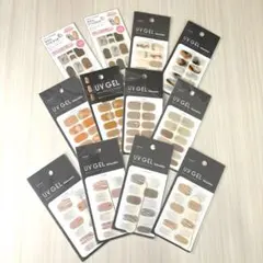 12枚 まとめ売り ジェルネイルシール セット デザインいろいろ