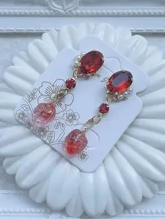 いちごのビジューピアス♡イヤリング