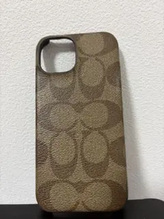 最終お値下げ✨ COACH コーチモノグラムiPhone15 ケース ブラウンのサムネイル