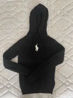 ポロ・ラルフ・ローレン フード付きセーター ブラック