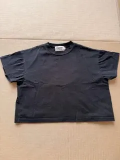ペアマノンストリート黒色半袖Tシャツ100cmのサムネイル