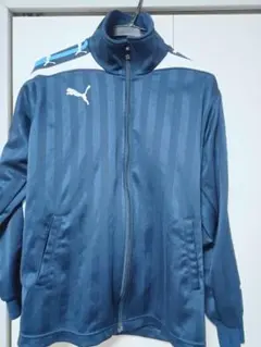 PUMA ネイビー ストライプジャージ