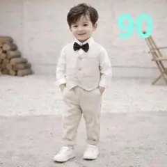 90㎝男の子　フォーマルスーツ　キッズ　子供　ベビー　セレモニースーツ