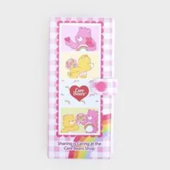 韓国ダイソーケアベア　人生4カットケース　ピンク