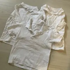 ホワイト ポロシャツ 110cm 3枚セット