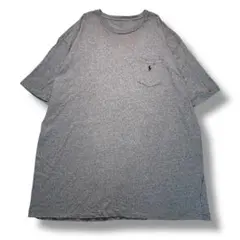 F181【即購入OK】POLORALPHLAURENポケットTシャツ3XLグレー