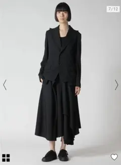 現行品 Yohji Yamamoto GABARDINE 裾プリーツJKのサムネイル