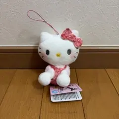 ハローキティ ぬいぐるみキーホルダー 約10cm タグ付き
