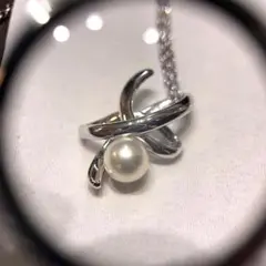 TASAKI 本真珠ネックレス　パール　一粒　シルバー　silver925