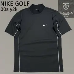極美品 NIKE GOLF モックネック パイピング Tシャツ 刺繍ロゴ 半袖のサムネイル