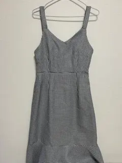 SHEIN ワンピース 千鳥柄 ギンガムチェック