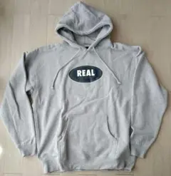 美品　REAL　スケボー　パーカー　グレー　サンフランシスコ