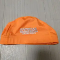 CENTRAL SPORTS 水泳帽 オレンジ　橙　 M　セントラル