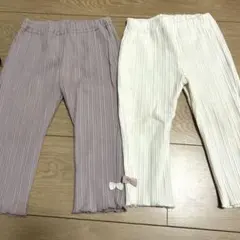 レギンス　リボン付き