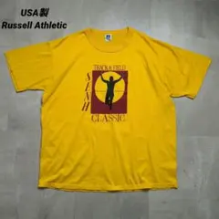 90sUSA製Russell AthleticシングルステッチプリントTイエロー