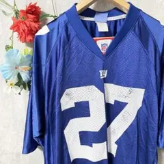 NFL JACOBS 27 ゲームシャツ Reebok Lサイズ ユニフォーム