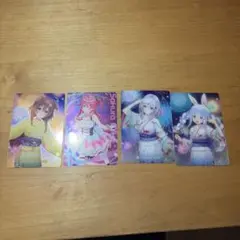 ホロライブ 花火イラストカード 4枚セット