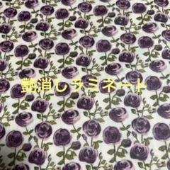ラミネート リバティ ローズマリー パープル ハギレ