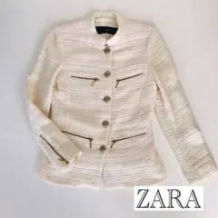 ZARA Basic のエレガントなツイードジャケット・春秋