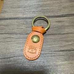 美品　IL BISONTE オレンジレザー キーホルダー