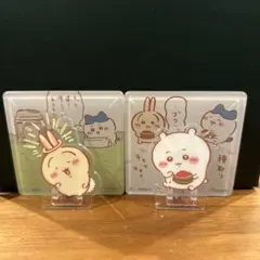 ちいかわ　アクリルシーンクリップ　 ビスケットちいかわ　うさぎ　セット