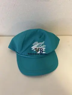 ターコイズ 刺繍ロゴ キャップ