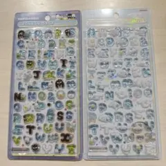 ボンボンドロップシール もじ 文字 moji サンリオ２枚 シナモンはぴだんぶい