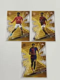 インサート【ラミン・ヤマル】バルセロナ　スペイン　TOPPS　ゴールド