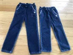 MIKIHOUSEデニムパンツ 100cm 110cm 2点セット姉妹に