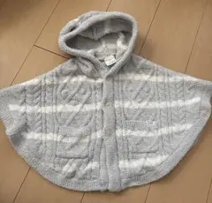 ジェラートピケポンチョ80-90cm クマ耳