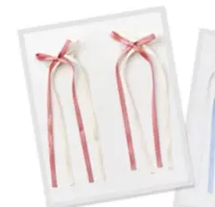 【新品】ピンク リボン ヘアピン 2セット