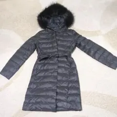 ウィークエンドマックスマーラ　ダウンコート　ラビットファー 黒　S 〜XS