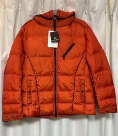 ニコルオレンジ フード付き ダウンジャケット