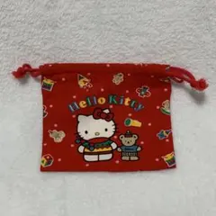 【1993年製サンリオ旧ロゴ】サンリオ　ハローキティ　巾着袋