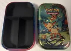 ポケモン【mini tinミニ缶】仕切付きダメカンケース【リーフィア&イーブイ】のサムネイル