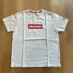 お値下げ❤️Miki House ロゴ Tシャツ Sサイズ ホワイト、のサムネイル