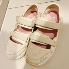 FILA スポーツサンダル PROMENADE STRAP アイボリー ピンクのサムネイル