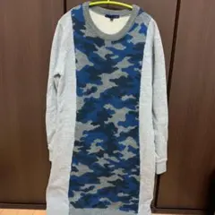 アヴィレックスのニットとスウェットが組み合わさったワンピース